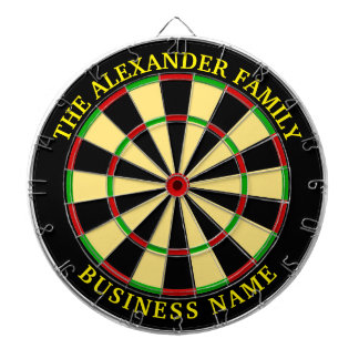 Custom Family Name Personalized Dartboard