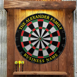Custom Family Name Personalized Dartboard