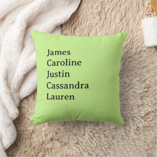 Custom Family Name Pillow   Gift for Mom & Grandma