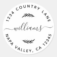 Custom Family Name Return Address