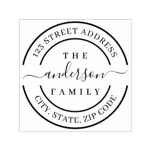 Custom Family Name Return Address Self-inkin Self-inking Stamp