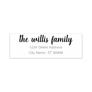 Custom Family Name Return Address  Self-inking Sta Stamp