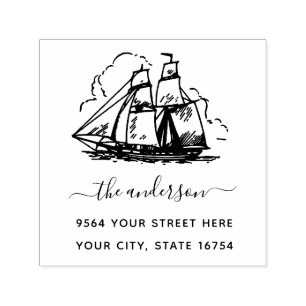 Custom Family Name Signature Return Address Self-i Self-inking Stamp