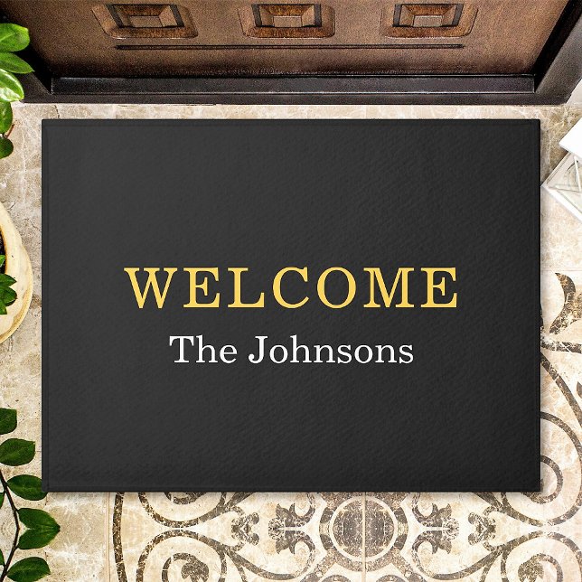 Custom Family Name Text Personalized Doormat (Creator Uploaded)