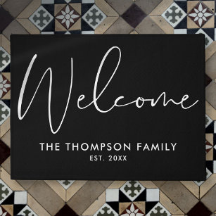 Custom Family Name Welcome Doormat