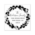 Custom Family Name Wreath Return Address