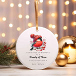 Custom Family Of Three Christmas Ceramic Ornament<br><div class="desc">Custom Family Of Three Christmas Ceramic Ornament Family Of Three Christmas Ornament, Custom New Family Ornament, Baby's First Christmas Ornament, Personalized Family Ornament Celebrate the joy of togetherness this holiday season with our Custom Family Of Three Christmas Ceramic Ornament. Perfect for commemorating special moments, this personalized ornament features a charming...</div>