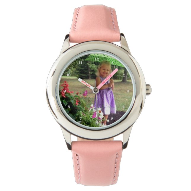Custom Family or Child Personalized Picture Watch (Front)