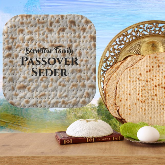Custom Family Passover Seder Matzah Paper Plate (Creator Uploaded)