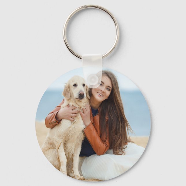 Custom Family | Pet Photo Keychain Gift (Front)