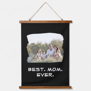 Custom Family Photo Best Mom Ever Mother's Day Hanging Tapestry