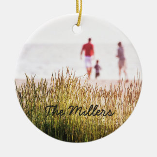 Custom Family Photo Ceramic Ornament