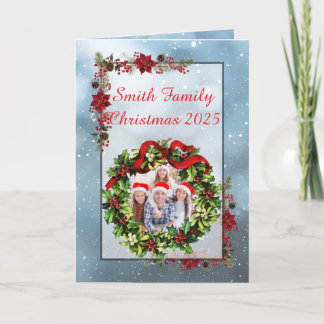 Custom Family Photo Christmas Card