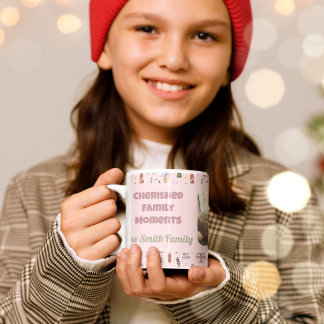 Custom Family Photo Christmas Gifts for Daughter Mug