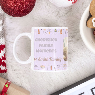 Custom Family Photo Christmas Gifts for Daughter Mug