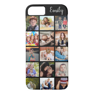 Custom Family Photo Collage and Name Case-Mate iPhone Case