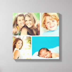 Custom Family Photo Collage Canvas Print