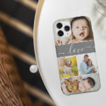 Custom Family Photo Collage Love Script iPhone 15 Mini Case<br><div class="desc">Elevate your iPhone experience with this Custom Family Photo Collage Love Script iPhone 15 Plus Phone Case. This personalized phone case is more than just a protective accessory; it's a cherished keepsake that combines the warmth of family photos with a touch of love script, creating a unique and meaningful design....</div>