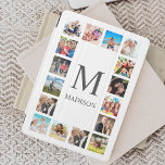 Custom Family Photo Collage Personalized White iPad Pro Cover<br><div class="desc">Create your own personalized 16 photo collage,  ipad smart cover white background. The ipad smart cover face also features your monogram. Add your favourite photos,  designs or artworks to create something really unique.</div>