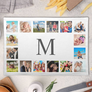 Custom Family Photo Collage Personalized White Placemat
