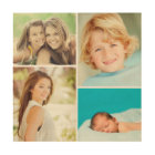 Custom Family Photo Collage Print on Wood