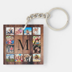 Custom Family Photo Collage Reclaimed Wood