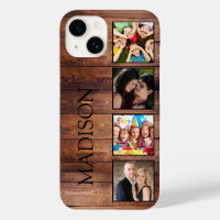 Custom Family Photo Collage Reclaimed Wood