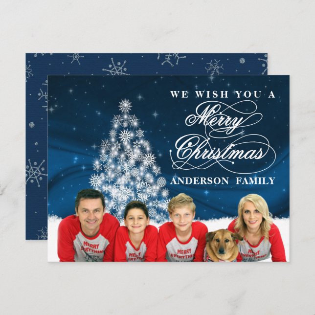 Custom Family Photo Holiday Card (Front/Back)