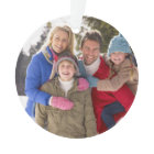 Custom Family Photo Holiday Ornament