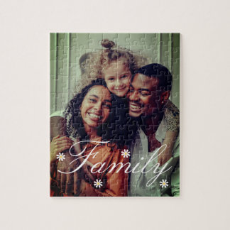 Custom Family Photo Jigsaw Puzzle, Personalized Puzzle