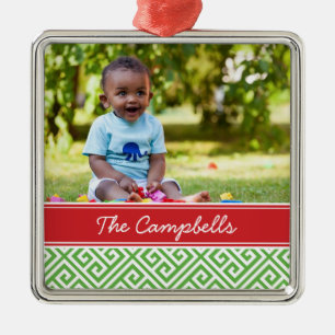 Custom Family Photo Keepsake Holiday Ornament