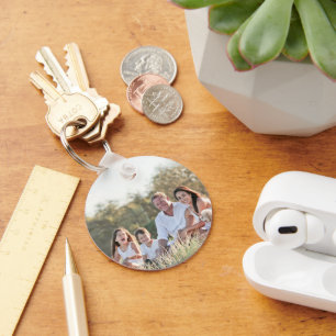 Custom family photo keychain