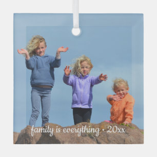 Custom Family Photo Memory Keepsake Ornament