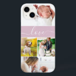 Custom Family Photo Mom Memories Love Script pink Case-Mate iPhone 14 Plus Case<br><div class="desc">Introducing our Custom Family Photo Mom Memories Love Script Pink Case-Mate iPhone Case, the perfect accessory to showcase cherished memories and express love for mom. If she's been searching for a phone case that truly reflects her individuality, look no further. This personalized iPhone case allows her to feature custom family...</div>