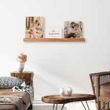 Custom Family Photo Monogram Picture Ledge