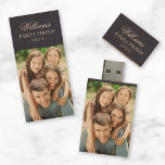 Custom Family Photo Monogram USB Flash Drive<br><div class="desc">Custom designed USB flash drive. Personalize it with your family photo and monogram, year or other custom photos and text. Click Customize It to add more photos or text and create a unique one of a kind design. Perfect for organizing wedding photos or sharing digital photos with family and friends!...</div>