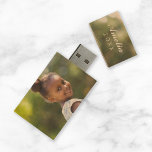 Custom Family Photo Monogram USB Flash Drive<br><div class="desc">Custom designed USB flash drive. Personalize it with your kid's photo and monogram, year or other custom photos and text. Click Customize It to add more photos or text and create a unique one of a kind design. Perfect for organizing yearly photos or sharing digital photos with family and friends!...</div>