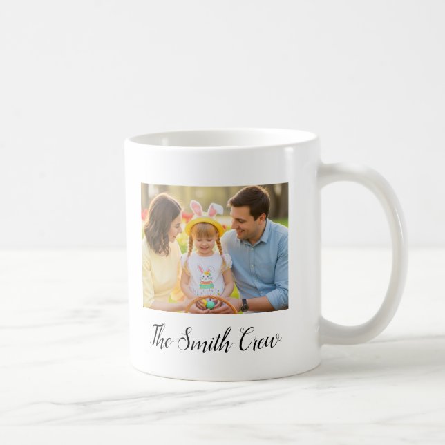 Custom Family Photo Mug with Personalized Message (Right)