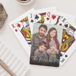 Custom Family Photo Name Keepsake Memorable Gift Playing Cards<br><div class="desc">Easily personalize these playing cards with your custom favourite family photo and name.</div>