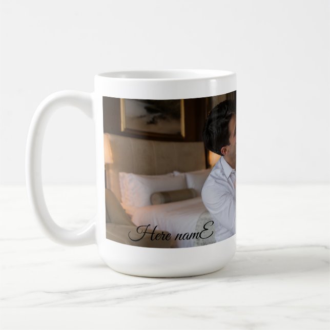 Custom Family Photo Name Mug - Keepsake Gift (Left)