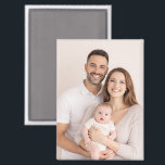 Custom Family Photo Personalised  Magnet<br><div class="desc">Create your own custom photo magnet. Simply replace the both sample images with your favorite photos to create a beautiful keepsake of babies,  family,  grandparents or pets.</div>
