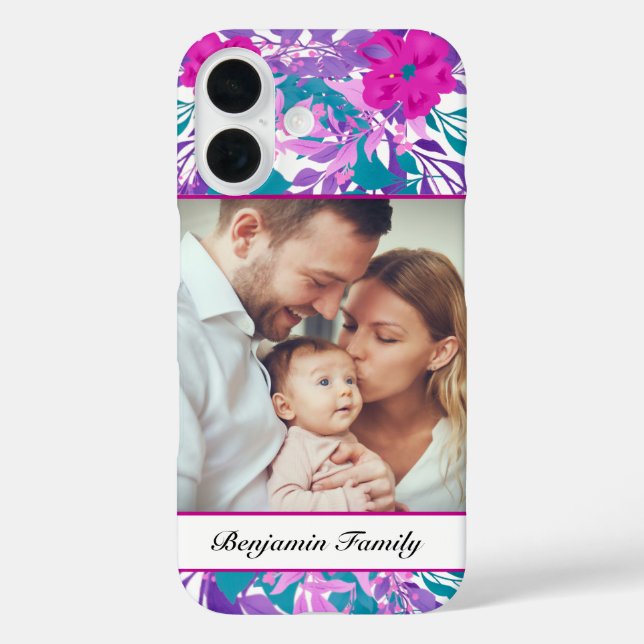 Custom Family Photo Personalize  Case-Mate iPhone Case (Back)