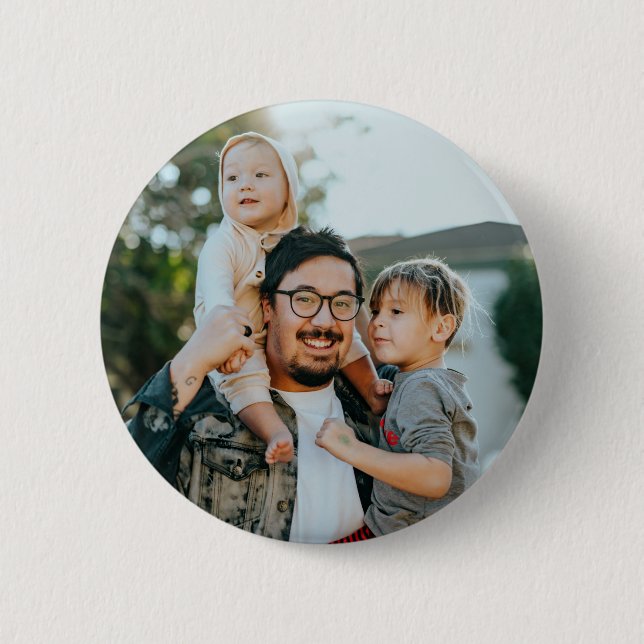 Custom Family Photo Personalized  2 Inch Round Button (Front)