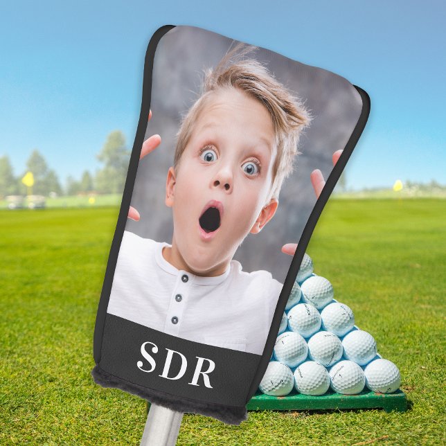 Custom Family Photo Personalized 3 Monogram Letter Golf Head Cover (Creator Uploaded)