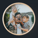 Custom Family Photo Personalized Clock<br><div class="desc">Custom Family Photo Personalized Clock</div>