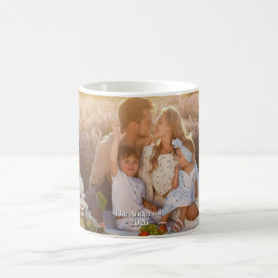 Custom Family Photo – Personalized Last Name  Coffee Mug