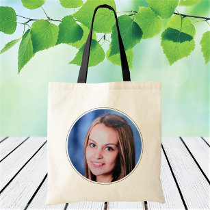Custom Family Photo Personalized Tote Bag