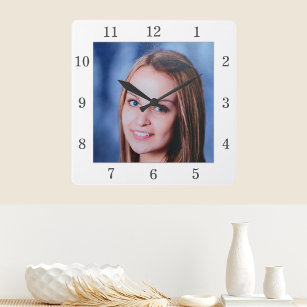 Custom Family Photo Personalized Wall Clock