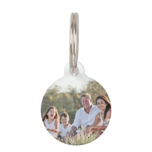 Custom family photo pet tag