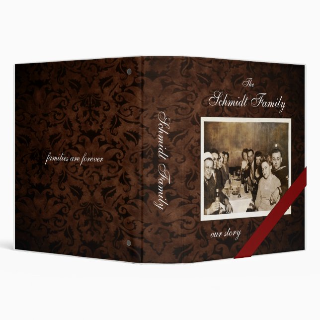 Custom Family Photo / Story 1.5" Binder (Background)